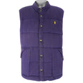 Ralph Lauren (Polo) - Navy Blue Vest Jacket 1990s XX-Large Vintage Retro