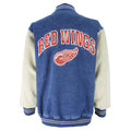 NHL (Lee) - Detroit Red Wings Embroidered Denim Bomber Jacket 1990s Medium Vintage Retro