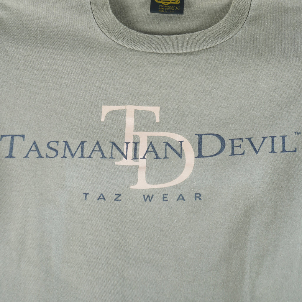 Looney Tunes (Changes) - Tasmanian Devil T-Shirt 1990s Large Vintage Retro