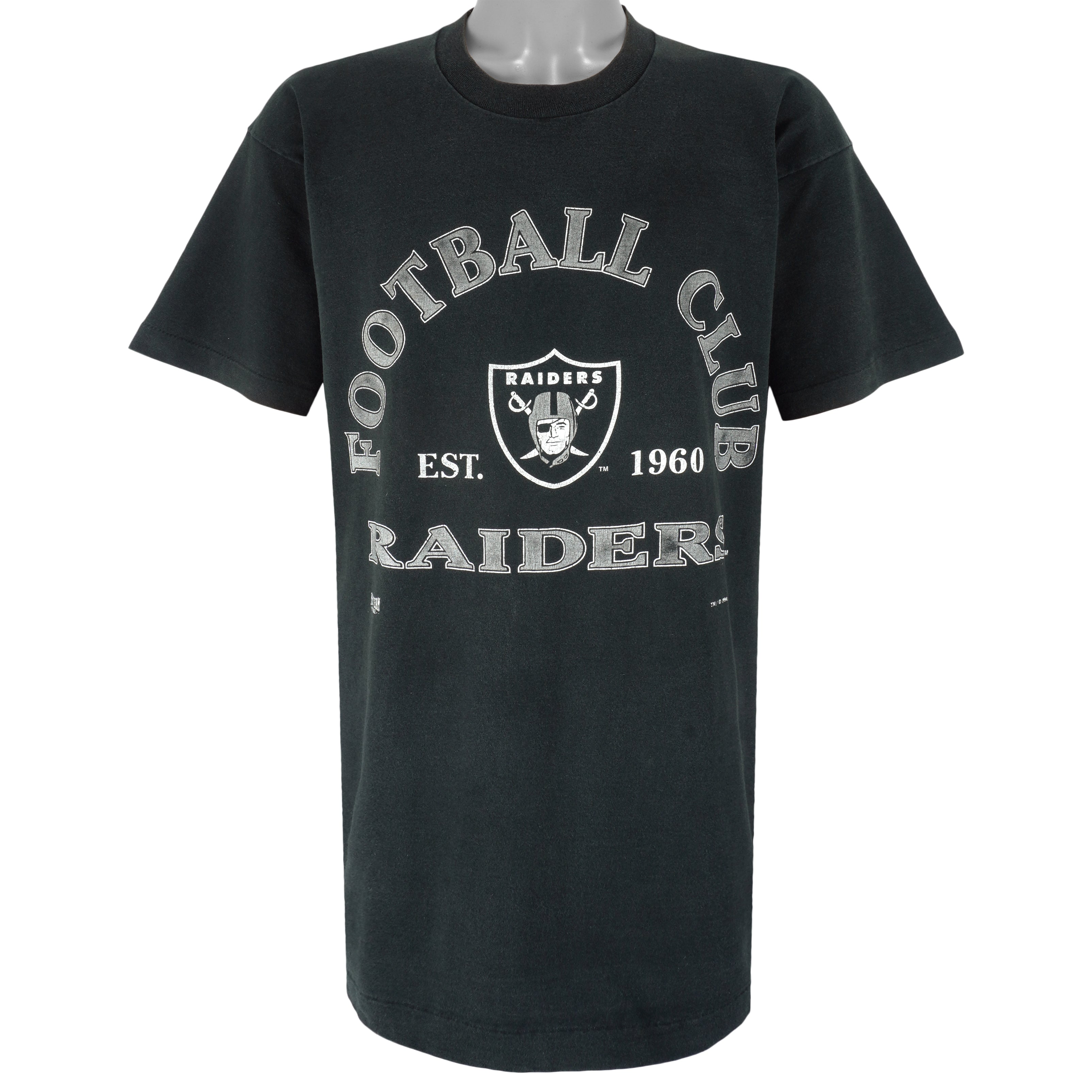 NFL (Home Team) - Oakland Raiders Football Club T-Shirt 1994 X-Large Vintage Retro Football