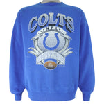 NFL (Logo 7) - Indianapolis Colts Crew Neck Sweatshirt 1993 X-Large
