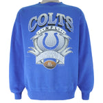 NFL (Logo 7) - Indianapolis Colts Crew Neck Sweatshirt 1993 X-Large Vintage Retro Football