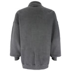 Adidas - ฺBlack Embroidered Turtleneck Sweatshirt 1990s X-Large Vintage Retro