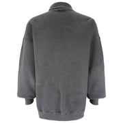 Adidas - ฺBlack Embroidered Turtleneck Sweatshirt 1990s X-Large Vintage Retro