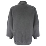 Adidas - ฺBlack Embroidered Turtleneck Sweatshirt 1990s X-Large Vintage Retro