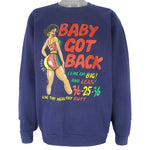 Vintage -  Baby Got Back Sweatshirt 1990s 3X-Large Vintage Retro