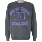 Vintage - Tour De France Cycling Challenge Crew Neck Sweatshirt 1990s Large