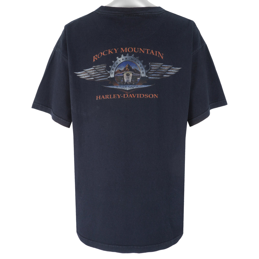 Harley Davidson - Rocky Mountain T-Shirt 2000s XX-Large  Vintage Retro