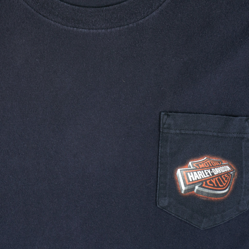 Harley Davidson - Rocky Mountain T-Shirt 1990s XX-Large  Vintage Retro