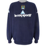 Le Coq Sportif - Manchester City FC Embroidered Sweatshirt 2000s X-Large