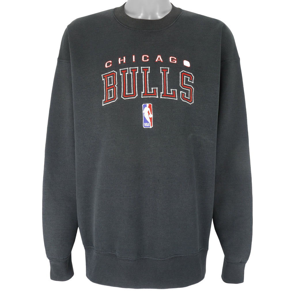NBA (Pro Player) - Chicago Bulls Embroidered Crew Neck Sweatshirt 1990s XX-Large Vintage Retro Basketball