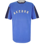 Reebok - Blue Classic Spell-Out T-Shirt 2000s Large