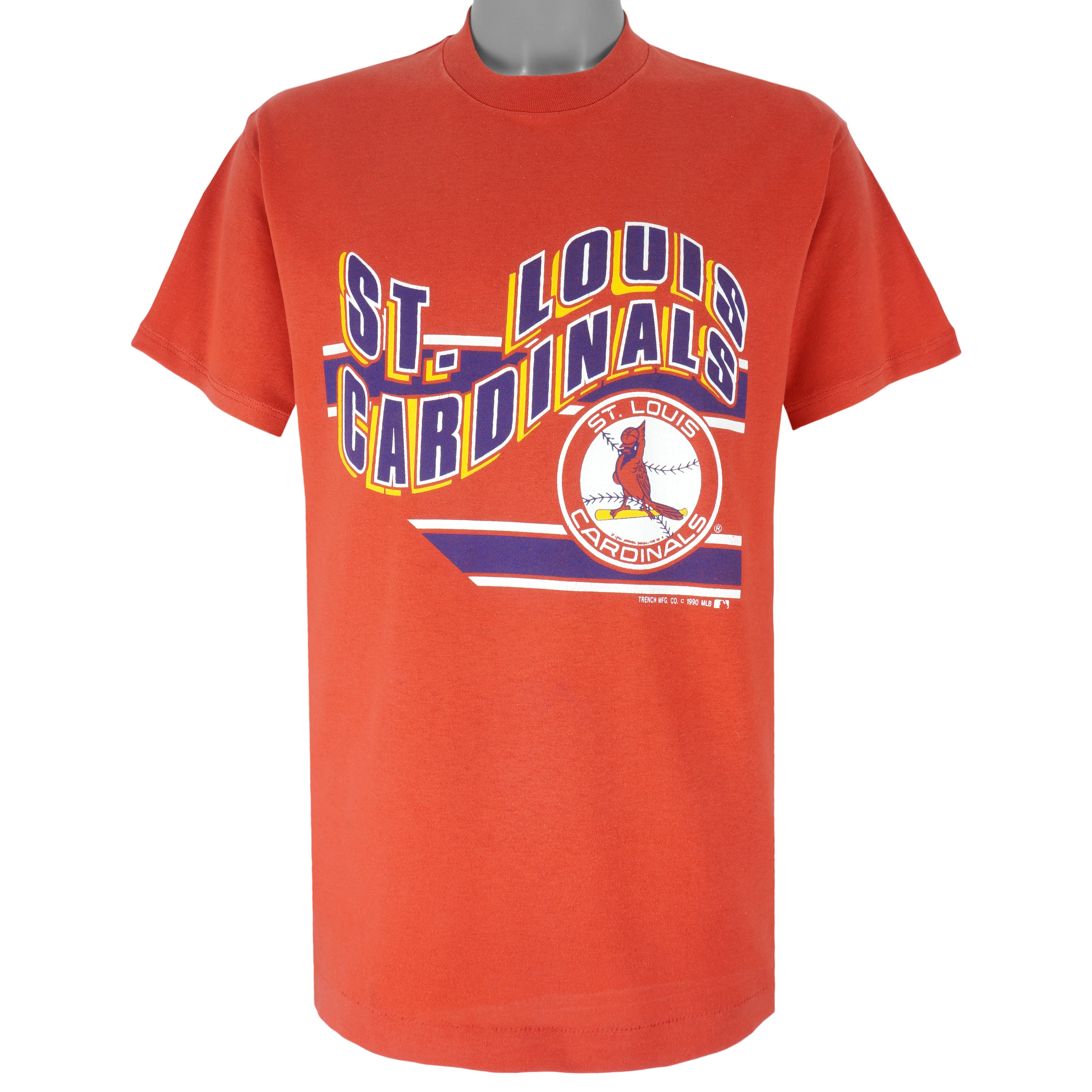MLB (Trench) - St. Louis Cardinals T-Shirt 1990 Large Vintage Retro Baseball