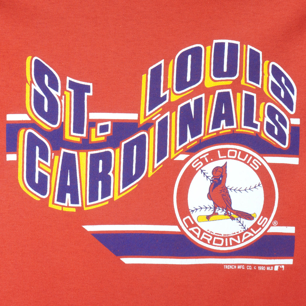 MLB (Trench) - St. Louis Cardinals T-Shirt 1990 Large Vintage Retro Baseball