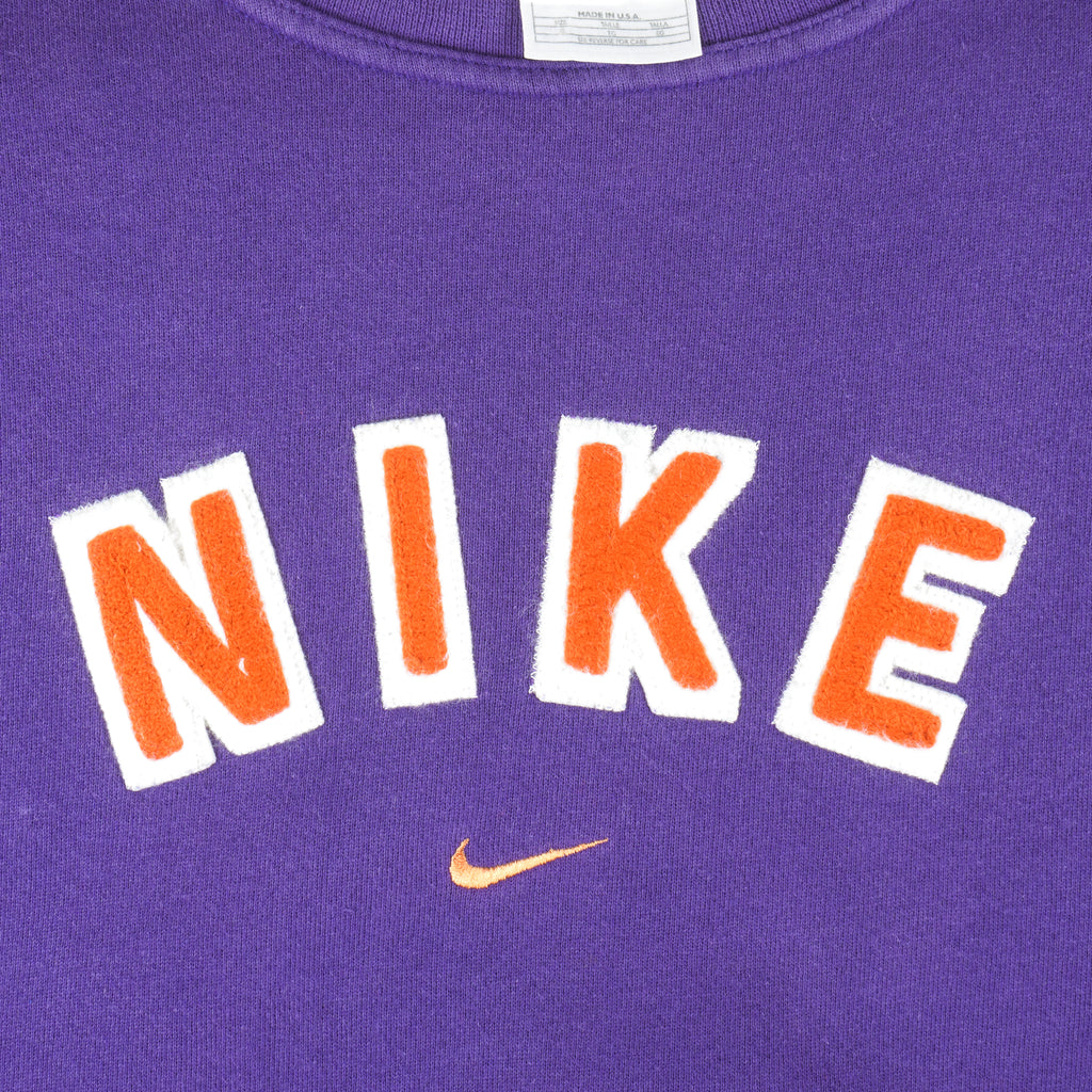 Nike - Purple Crew Neck Sweatshirt 1990s X-Large Vintage Retro
