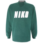 Nike - Green Crew Neck Sweatshirt 1990s Small
