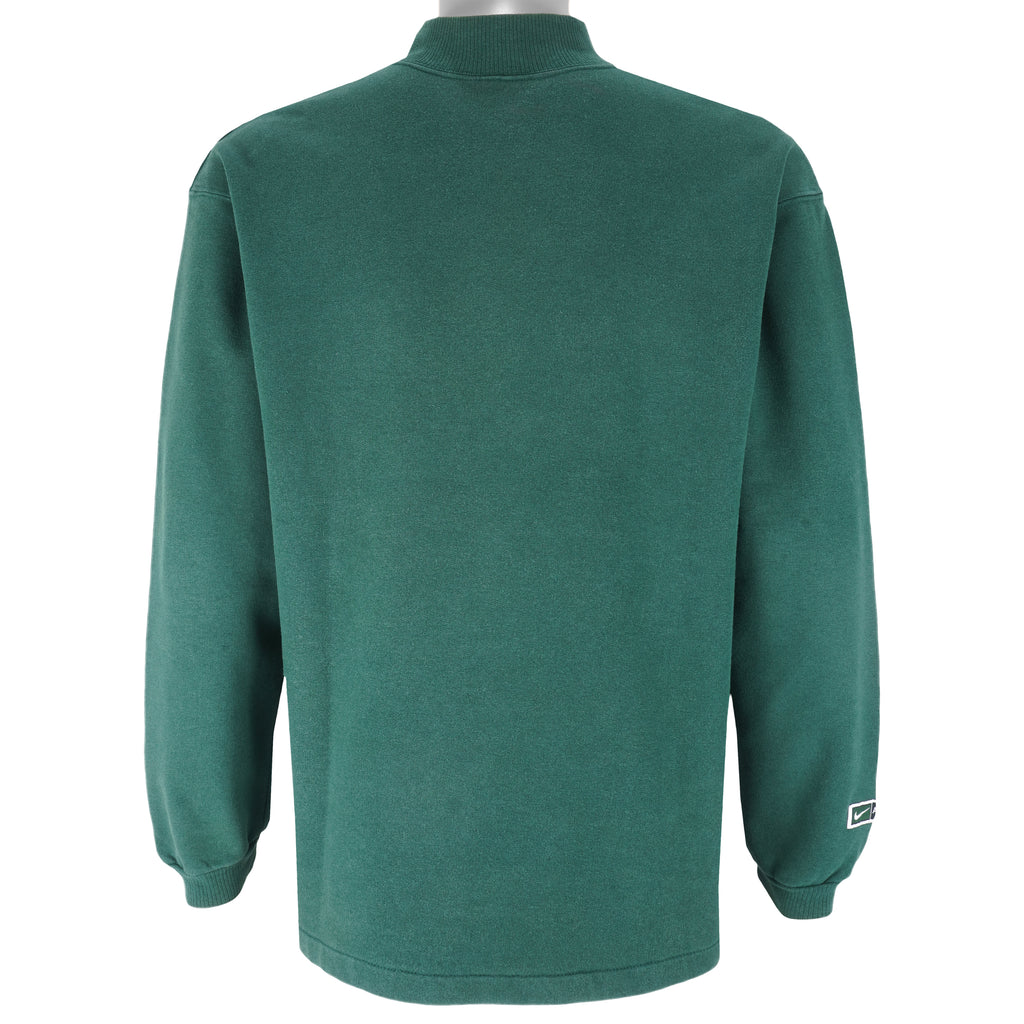 Nike - Green Crew Neck Sweatshirt 1990s Small Vintage Retro