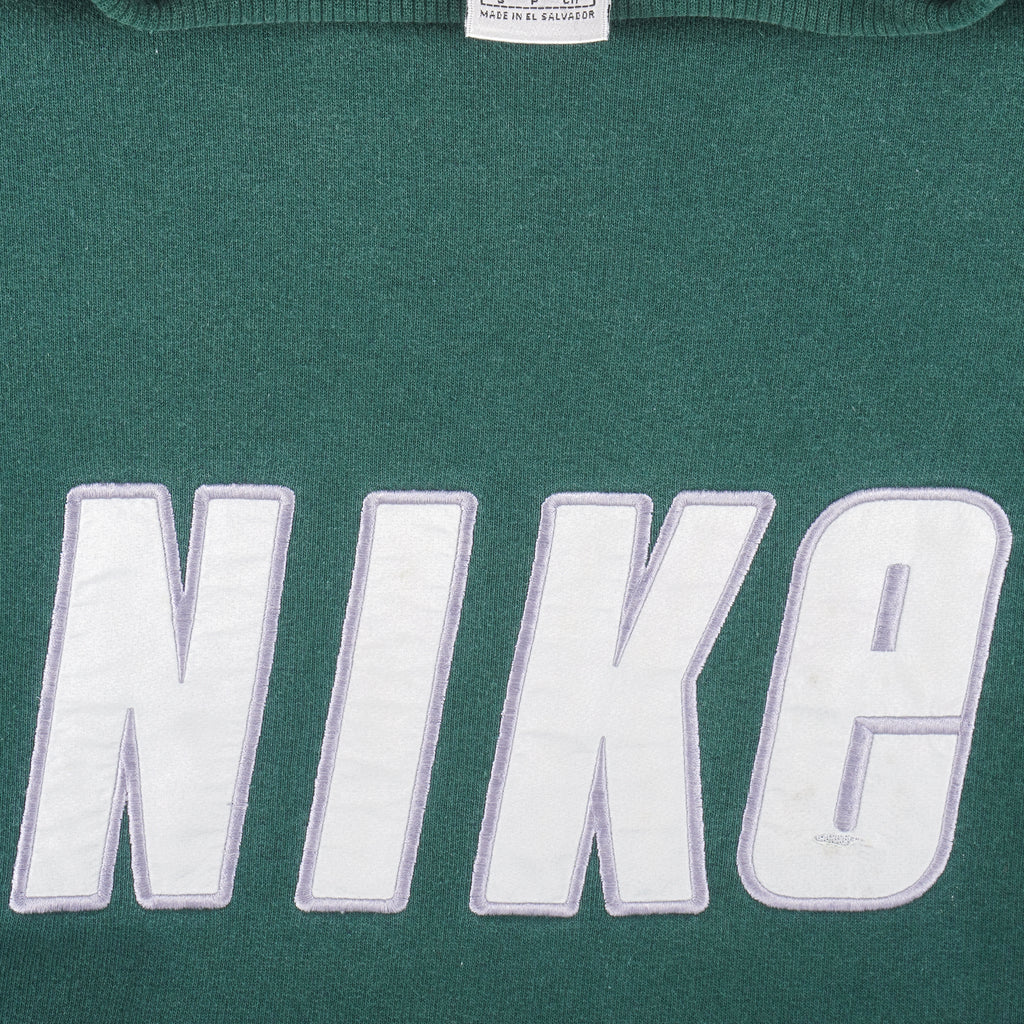 Nike - Green Crew Neck Sweatshirt 1990s Small Vintage Retro