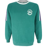 Lacoste - Green Big Logo Crew Neck Sweatshirt 1990s Medium Vintage Retro