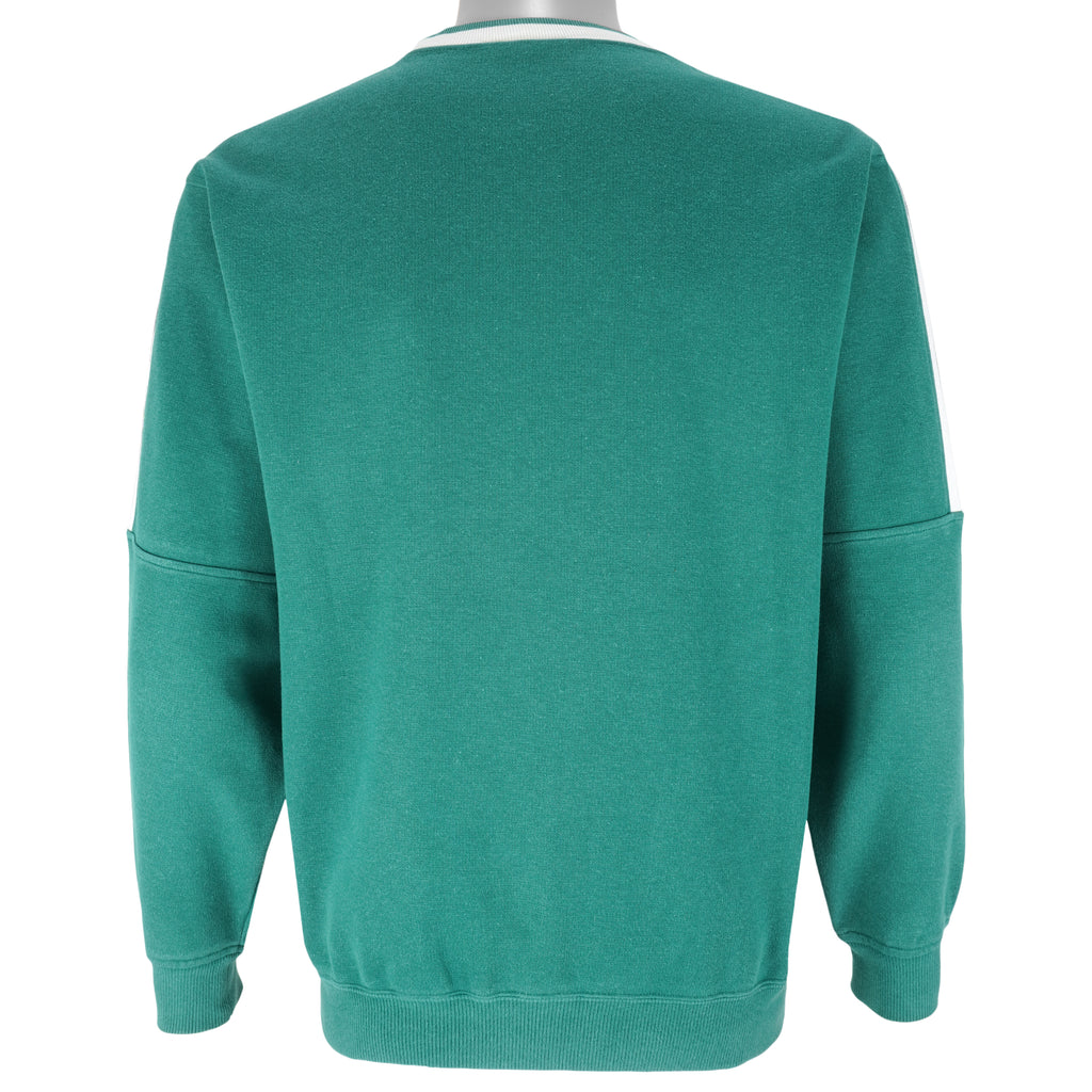 Lacoste - Green Big Logo Crew Neck Sweatshirt 1990s Medium Vintage Retro
