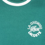 Lacoste - Green Big Logo Crew Neck Sweatshirt 1990s Medium Vintage Retro