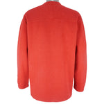 Guess - Red USA V-Neck Sweatshirt 1990s Medium Vintage Retro