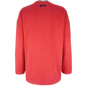 Tommy Hilfiger - Red Embroidered Crew Neck Sweatshirt 1990s X-Large Vintage Retro