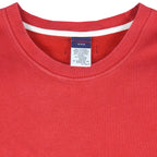 Tommy Hilfiger - Red Embroidered Crew Neck Sweatshirt 1990s X-Large Vintage Retro