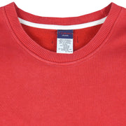 Tommy Hilfiger - Red Embroidered Crew Neck Sweatshirt 1990s X-Large Vintage Retro