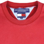 Tommy Hilfiger - Embroidered Crew Neck Sweatshirt 1990s X-Large Vintage Retro