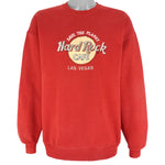 Vintage - Hard Rock Cafe Las Vegas Crew Neck Sweatshirt 1990s X-Large Vintage Retro