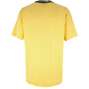 Nautica - Yellow Made In The USA T-Shirt 1990s Large Vintage Retro
