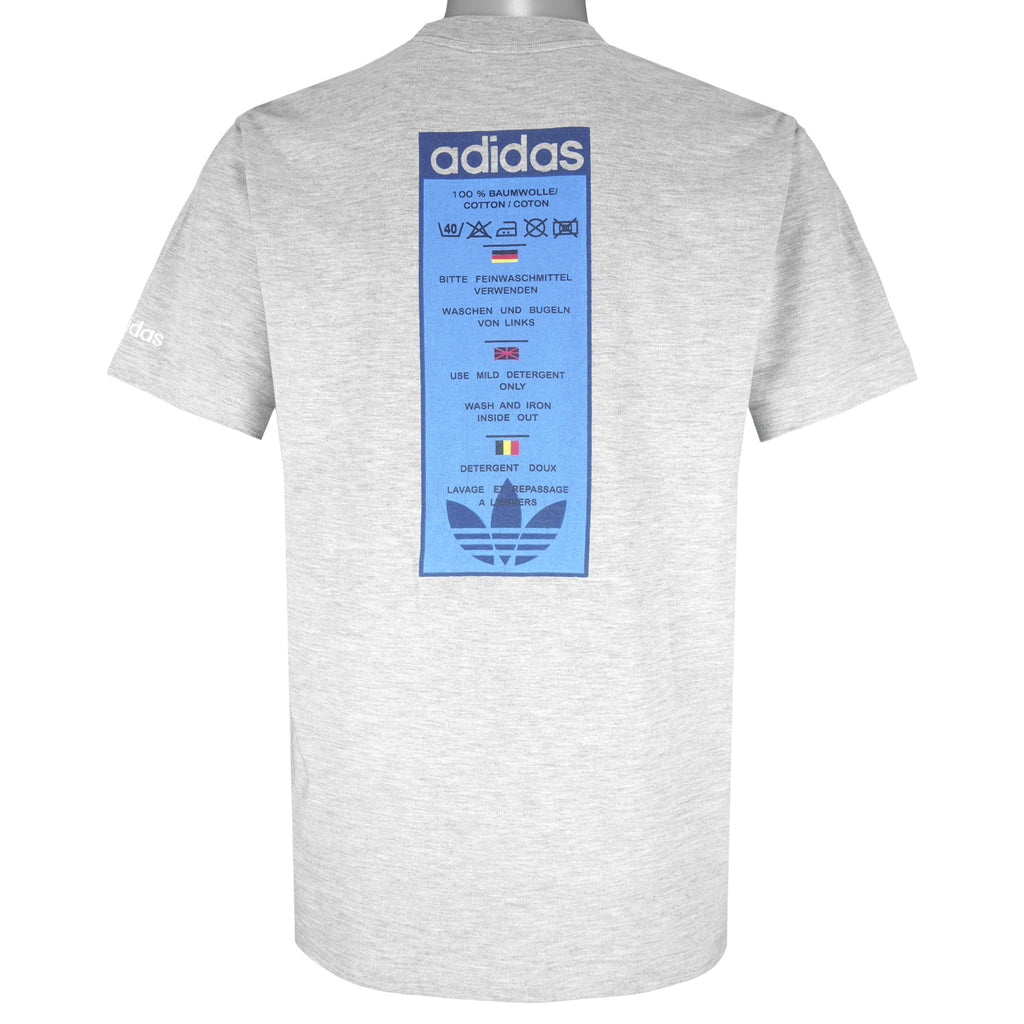 Adidas - No Sweat No Victory T-Shirt 1990s Medium Vintage Retro