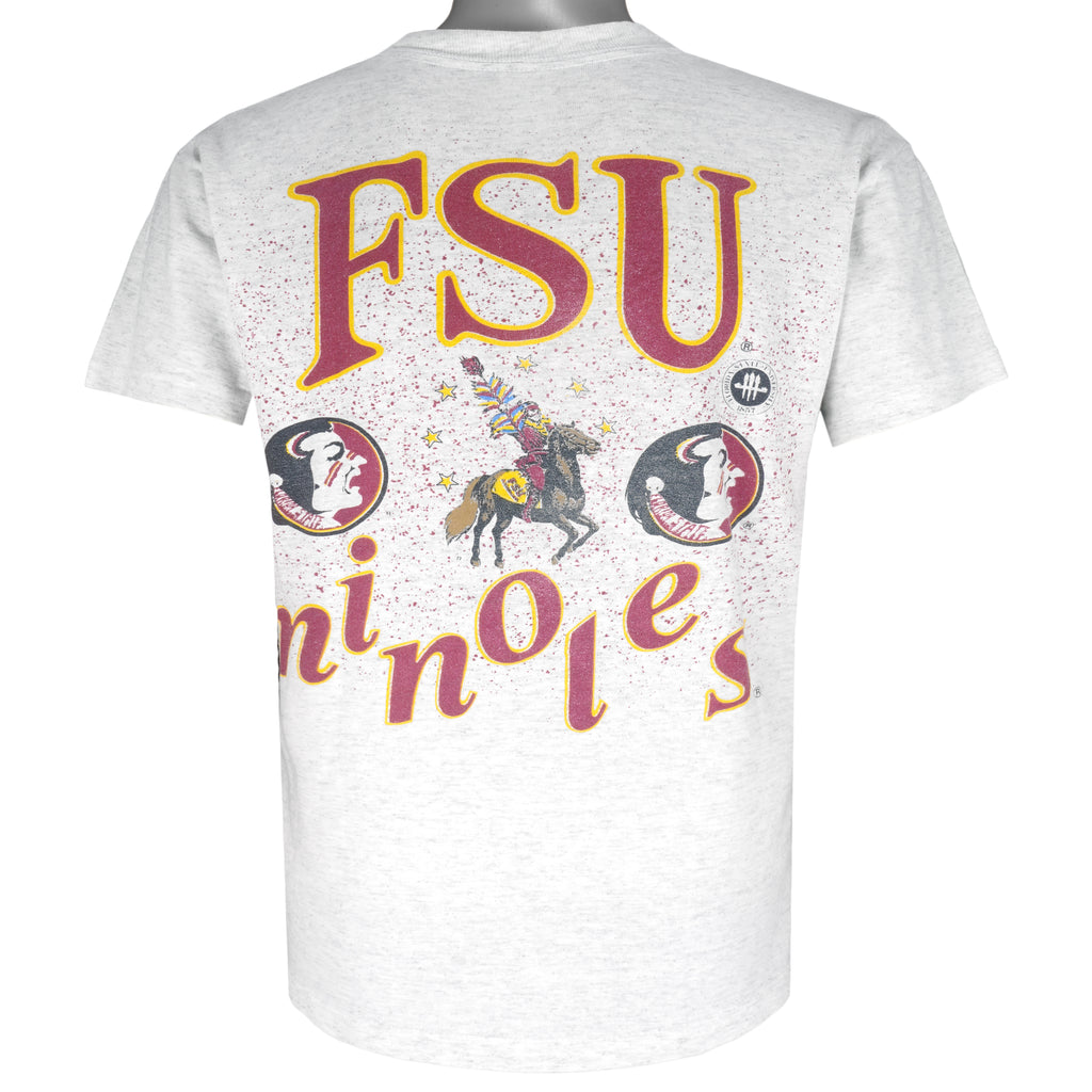 NCAA - Florida State Seminoles Single Stitch T-Shirt 1990s Small Vintage Retro College