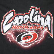 NHL (Logo Athletic) - Carolina Hurricanes Printed T-Shirt 1990s X-Large Vintage Retro