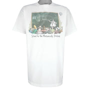 Vintage (The Far Side) - School For Mechanically Declined T-Shirt 1988 X-Large Vintage Retro