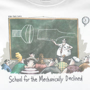 Vintage (The Far Side) - School For Mechanically Declined T-Shirt 1988 X-Large Vintage Retro