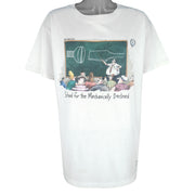 Vintage (The Far Side) - School For Mechanically Declined T-Shirt 1988 X-Large Vintage Retro