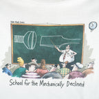 Vintage (The Far Side) - School For Mechanically Declined T-Shirt 1988 X-Large Vintage Retro