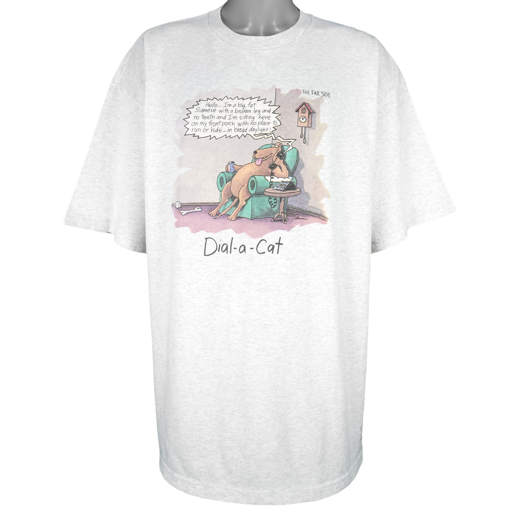 Vintage (The Far Side) - Dial A Cat T-Shirt 1988 3X-Large Vintage Retro