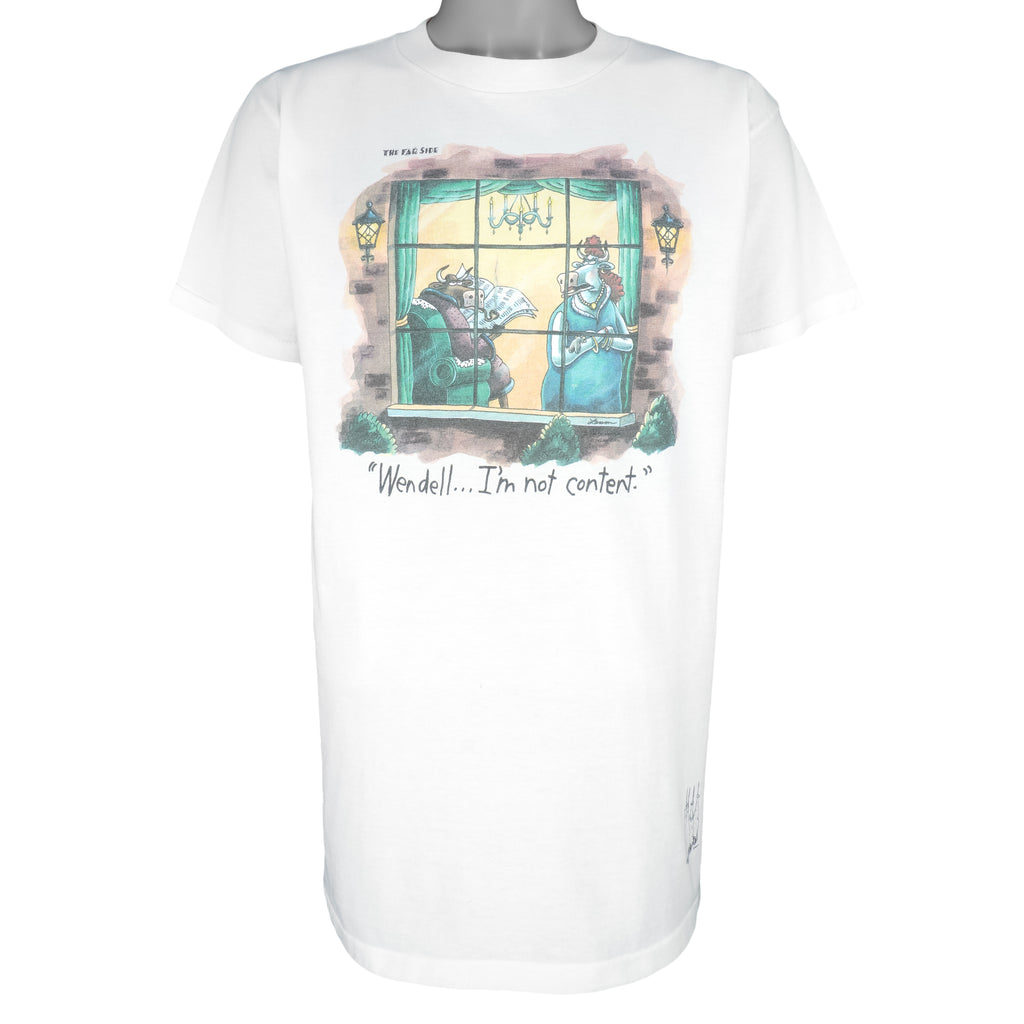 Vintage (The Far Side) - Wendell Im Not Content Deadstock 1990s Large Vintage Retro
