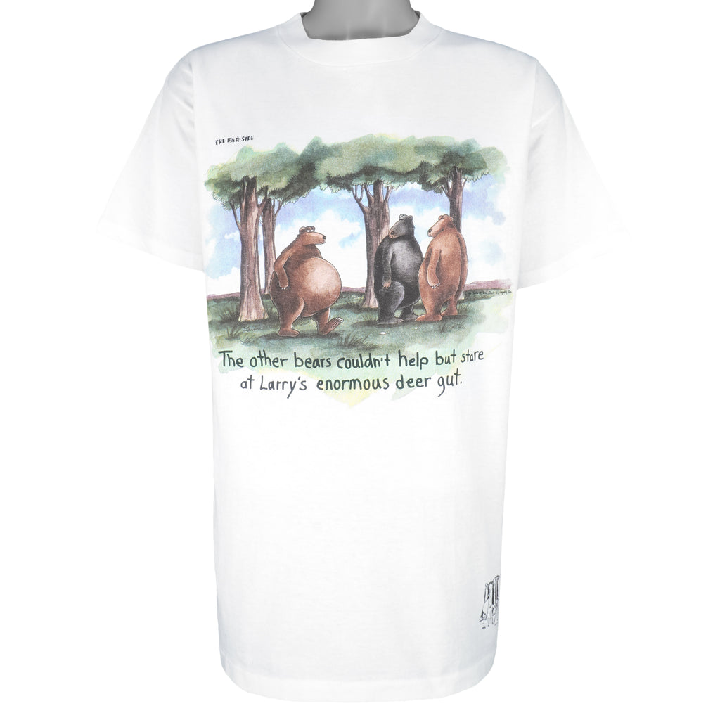 Vintage (The Far Side) - Larrys Enormous Deer Gut T-Shirt 1986 X-Large