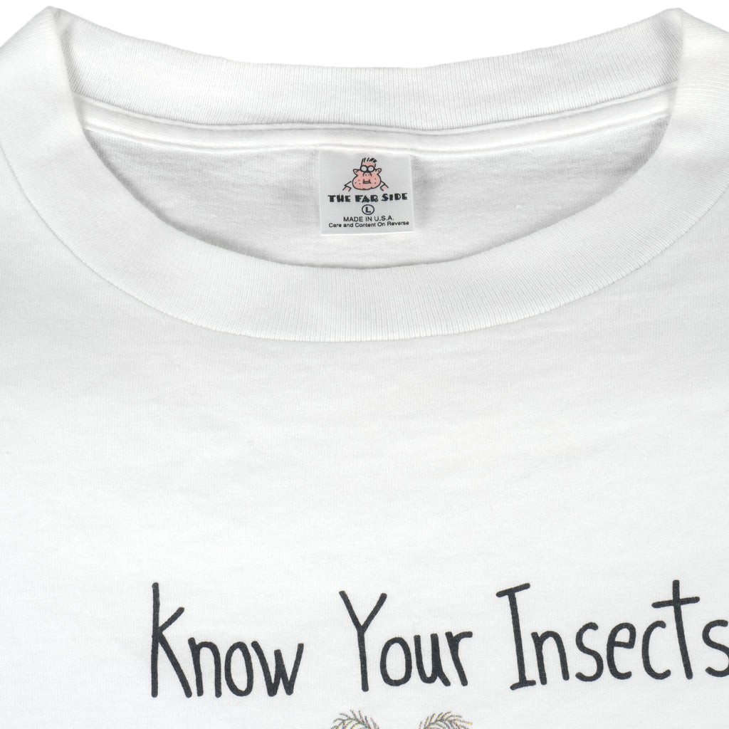 Vintage (The Far Side) - Know Your Insects Deadstock T-Shirt 1986 Large Vintage Retro