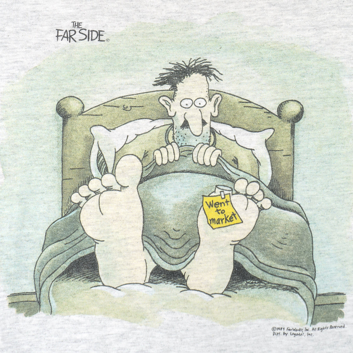 Vintage (The Far Side) - A Toe Went To Market T-Shirt 1984 Large Vintage Retro