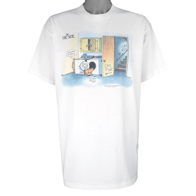 Vintage (The Far Side) - Cat Fud Dog Trap T-Shirt 1990 X-Large