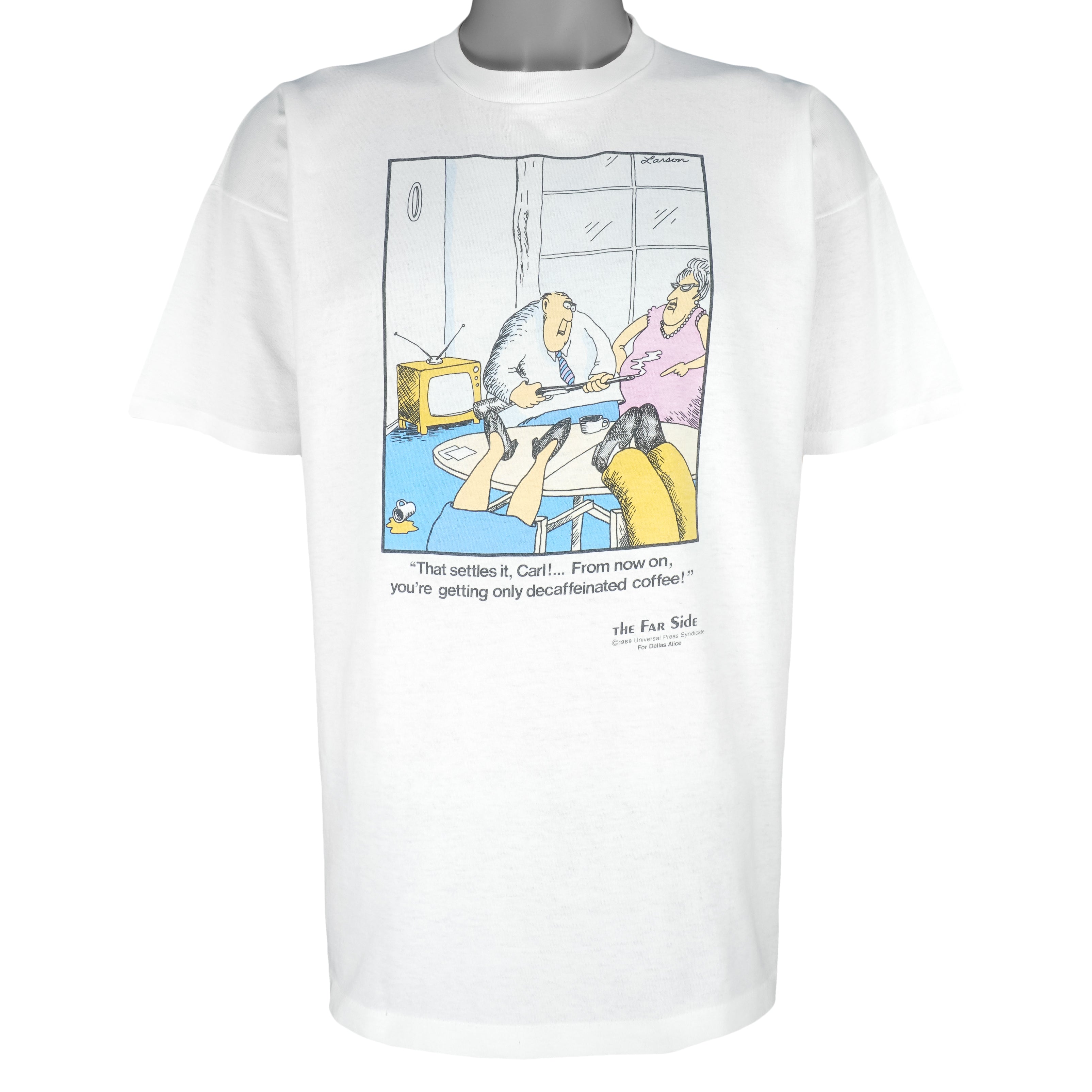 Vintage (The Far Side) - That Settles It Carl T-Shirt 1989 X-Large Vintage Retro