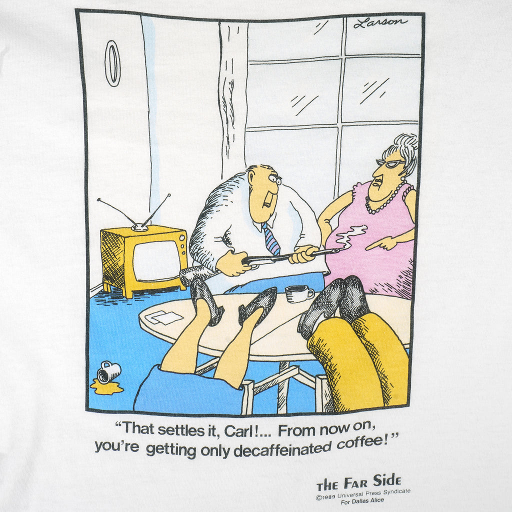 Vintage (The Far Side) - That Settles It Carl T-Shirt 1989 X-Large Vintage Retro