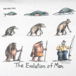 Vintage (The Far Side) - The Evolution Of Man T-Shirt 1992 Large Vintage Retro