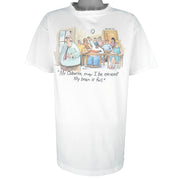 Vintage (The Far Side) - May I Excused My Brain Is Full T-Shirt 1986 X-Large Vintage Retro