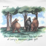 Vintage (The Far Side) - Larrys Enormous Gut T-Shirt 1986 X-Large Vintage Retro